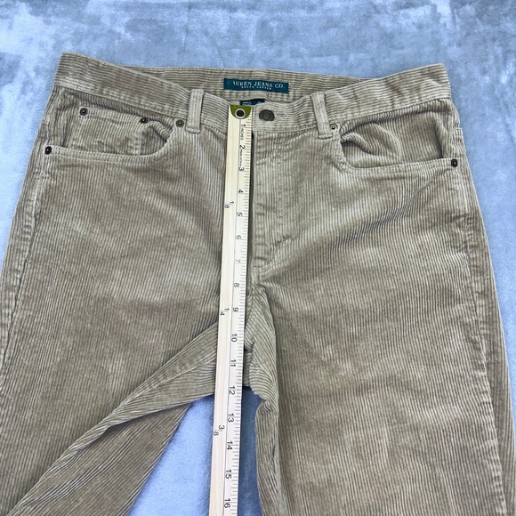 Lauren Jeans‎ Co Ralph Lauren Corduroy Pants Classic Straight Leg Sz 10 Fits 34" - Picture 2 of 9